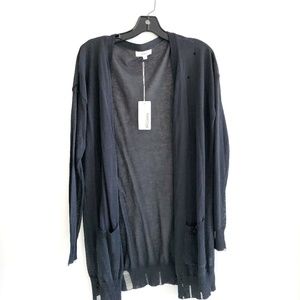 Hashtag Distressed Cardigan Sweater💗NWT💗